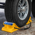 SUPER WHEEL CHOCK DOUBLE W/ROPE YELLOW (E/F)