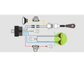 WIRING HARNESS LOOM LED LIGHTS WITH DRL