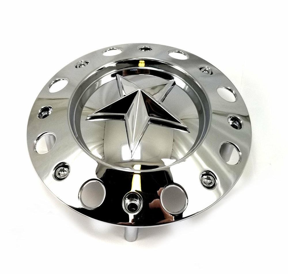 ~(1 lbs. 7X7X1)~ Rockstar Chrome Dually center cap