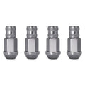 12MM X 1.25SILVER OPEN END ALUMINUM RACING (3/4IN HEX) (4 LUG NUTS)