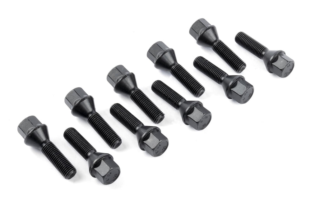 LUG BOLT KIT, CONE SEAT, M12x39mm, BLK