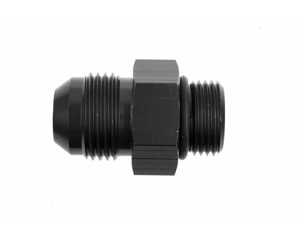 16 MALE TO 16 ORING PORT ADAPTER (HIGH FLOW RADIUS ORB) BLACK