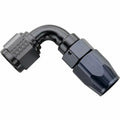 Fragola -6AN x 90 Degree Power Flow Hose End - Black