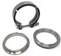 Granatelli 2.25in Flat Flanges w/V-Band Clamp