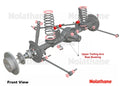 Trailing arm - upper rear bushing 2 Bushings 2 Tubes Grease
