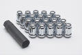 Wheel Install Kit: 20 lug set; 12mm X 1.25 thread size; cone seat; spline drive lug nuts