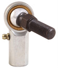 QA1 V Series 3-Pc Rod End - Female/Left Hand - 12mm Bore x M12x1.75 w/Stud & Zerk - Carbon Steel