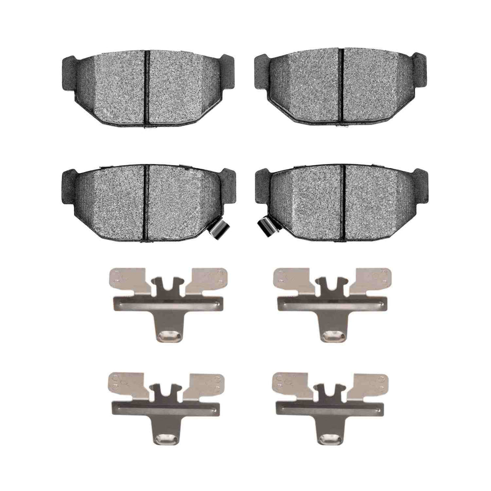 R1 85-91 Subaru GL Rear Semi Met Pads & Hardware Kit