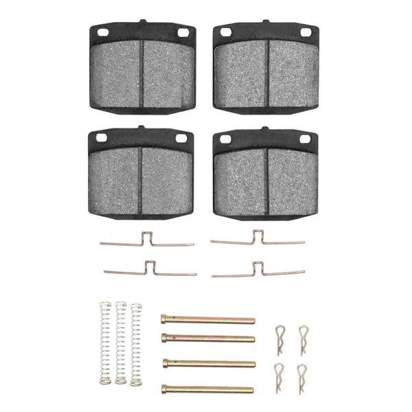 R1 74-82 Nissan 200Sx Front Semi Met Brake Pads and Hardware Kit