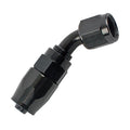 Fragola -6AN x 45 Degree Pro-Flow Hose End - Black