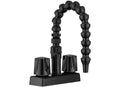 RV EXTERIOR QUICK CONNECT FAUCET WITH FLEXIBLE SPOUT BLACK