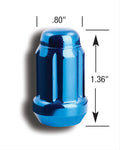 12MM X 1.25 BLUE4 LUG KIT SMALL DIAMETER (LUGS & KEY)