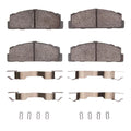 R1 1966-1983 Fiat 124 Rear R1 Semi Met Pads & Hardware Kit