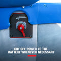 Battery Disconnect Panel Black 2 Post