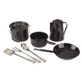 COOKWARE ENAMEL 8PC BLACK SPECKLE