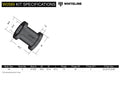 SHOCK ABSORBER TO CONTROL ARM BUSHING FITTER FRIENDLY DESIGN