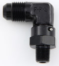 Fragola -6AN x 3/8 NPT 90 Degree Swivel - Black
