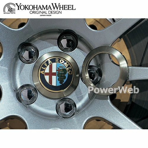 Advan 65mm Alfa Romeo Centercap Adapter Ring - Silver Alumite