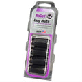 McGard Hex Lug Nut (Cone Seat) M14X1.5 / 22mm Hex / 1.635in. Length (4-Pack) - Black