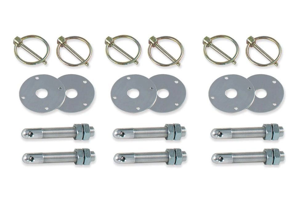 ALUMINUM HOOD PIN KIT 1/220 SET OF 6