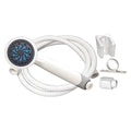 SHOWER HEAD KIT 5 FUNCTION HANDHELD FLOW CONTROL 60IN WHITE