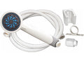 SHOWER HEAD KIT 5 FUNCTION HANDHELD FLOW CONTROL 60IN WHITE