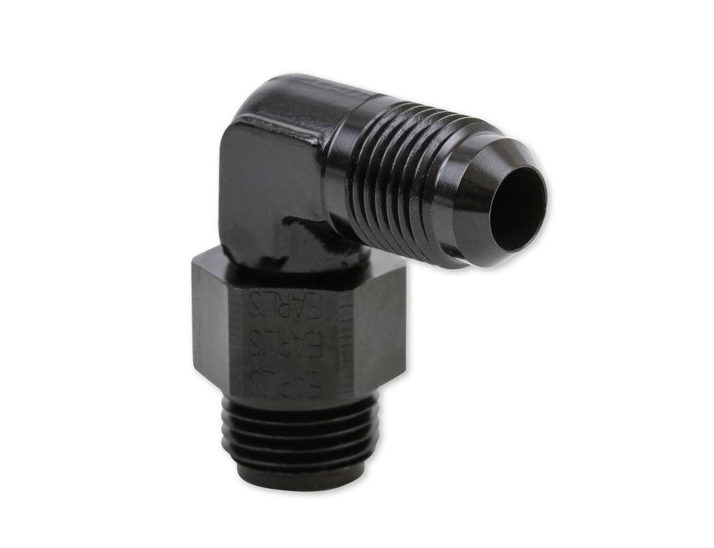 BLACK 90 DEG -6 MALE-MALE SWIVEL 5/8"-18
