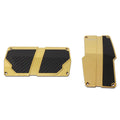 NRG Brushed Aluminum Sport Pedal A/T - Chrome Gold w/Black Carbon