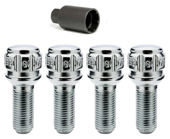 14MM X 1.25 17 MM HEX KEYS 4 LOCKS PER SET CONE SEAT