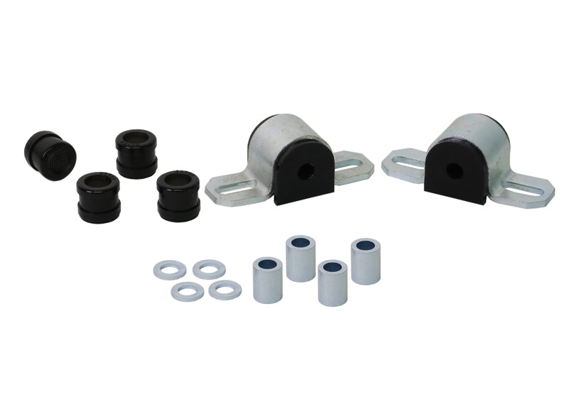 Sway bar - mount and link bushings 6 Bushings 2 Saddles 4 Tubes 4 Washers Grease