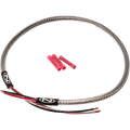 NAMZ Headlight Harness (SS Braided & Clear Coated - Stock Length)