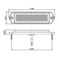 LED WARNING;6 DIODE;CLEAR;IP67;GSKT