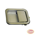 Exterior Chrome Door Handle for 81-86 CJs and All YJs & TJs w/ Full Steel Doors Crown Automotive