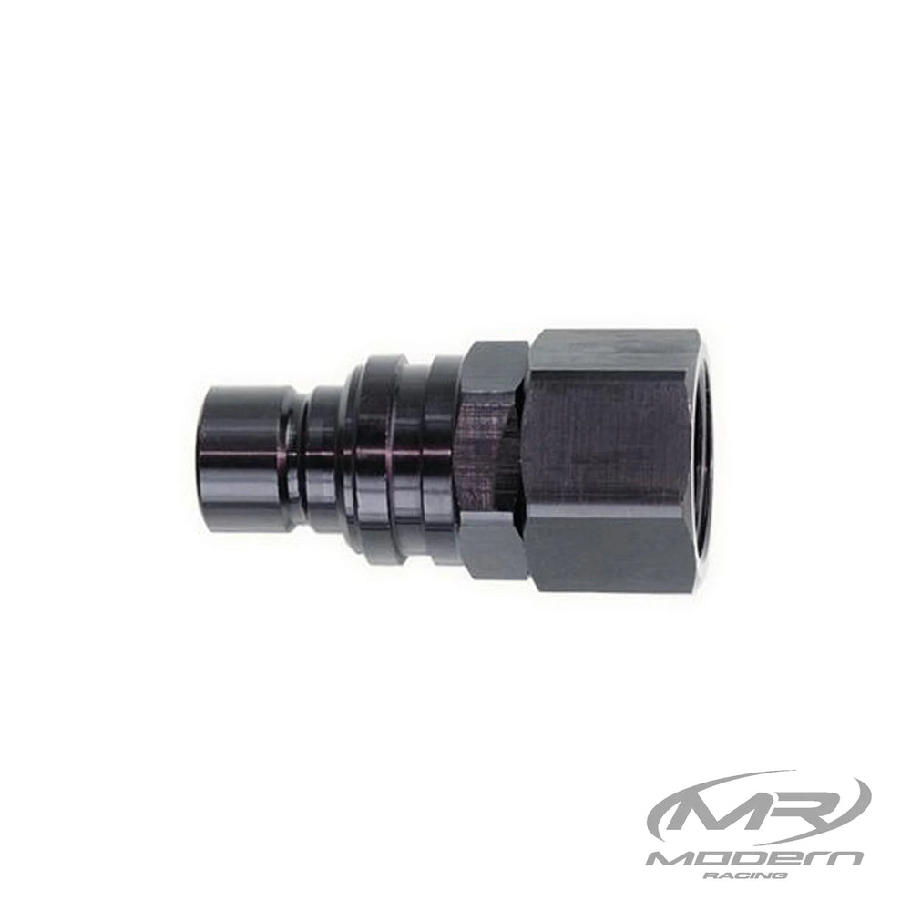 Q/R #6 Female Plug Black