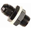 Fragola -10AN Fuel Cell Bulkhead w/ Washers and Nut - Black