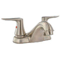FAUCET LAVATORY 4 BRUSHED NICKEL W/BLADE HANDLES