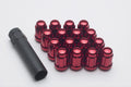 12MM X 1.50 RED4 LUG KIT SMALL DIAMETER (LUGS & KEY)