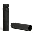12MM X 1.50 4 LUG KIT SMALL DIAMETER BLACK CHROME (LUGS & KEY)