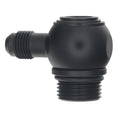 DeatschWerks 10AN ORB Male to 6AN Male Flare Low Profile 90-Degree Swivel - Anodized DW Titanium