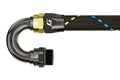 GReddy AN12 180 DEGREE ORB MALE BLACK/GOLD ANODIZED