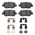 R1 05-12 Acura RL Rear Ceramic Pads & Hardware Kit