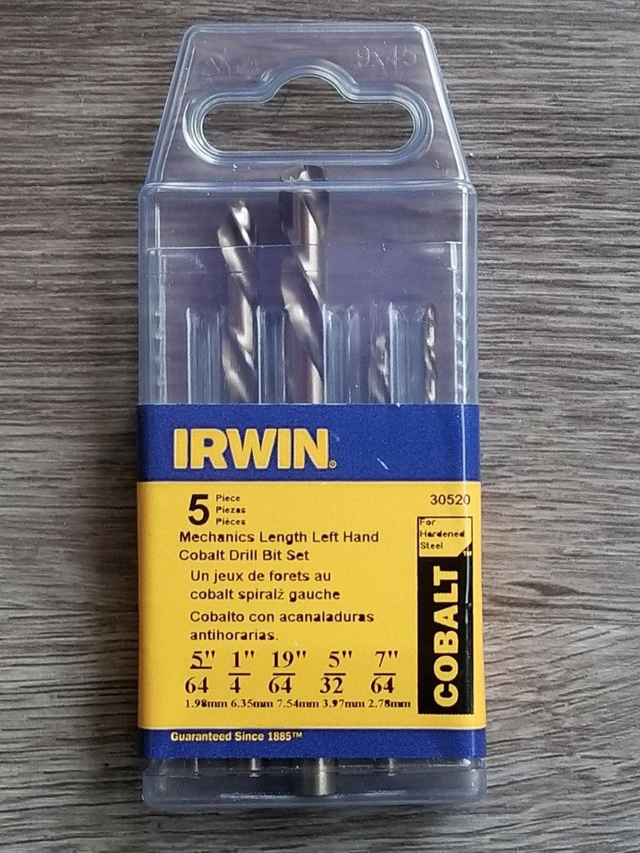 DRILL BIT 5PC SET LH CBLT