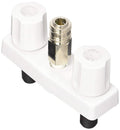 FAUCET W/ QUICK CONNECT 4IN 2 KNOB PLASTIC WHITE