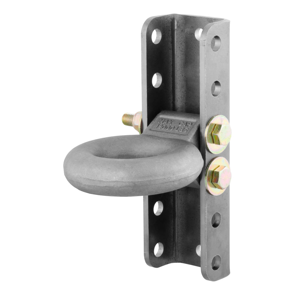 BLACK ADJUSTABLE LUNETTE RING 3IN DIAMETER 14000 LB CAPACITY
