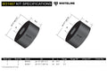 Whiteline W31467 Shock Absorber Bushing - Front; Fits Jaguar XJ6 72-97