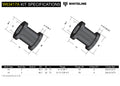 Whiteline Rear Control Arm Bushings to Improve Stability & Reduce Tire Wear