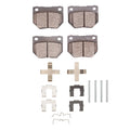 R1 89-96 Nissan 300ZX Turbo Rear Semi Met Pads & Hardware Kit