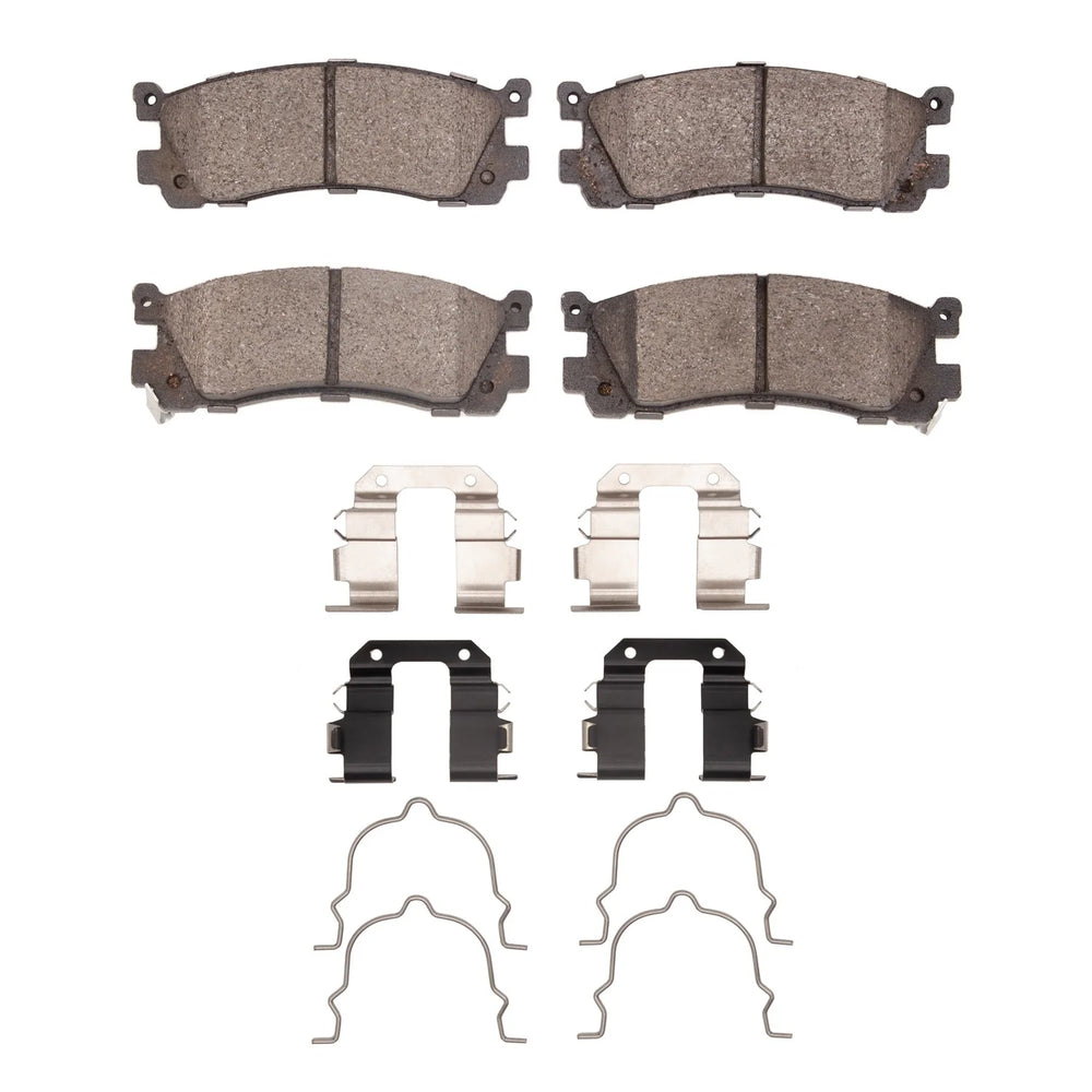 R1 95-02 Mazda Millenia Rear Semi Met Brake Pads and Hardware Kit