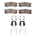 R1 95-02 Mazda Millenia Rear Semi Met Brake Pads and Hardware Kit