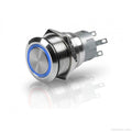 SWITCH PUSH BUTTON ON/OFF SS BLUE I